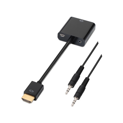 Adaptador HDMI para VGA 10cm + Jack 3.5