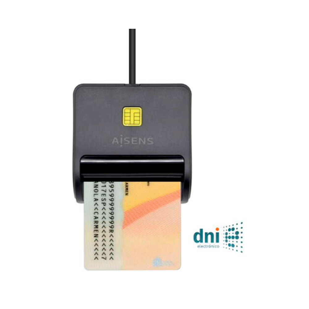 Leitor de Cartão de Cidadão Aisens USB 2.0 C/ Fio