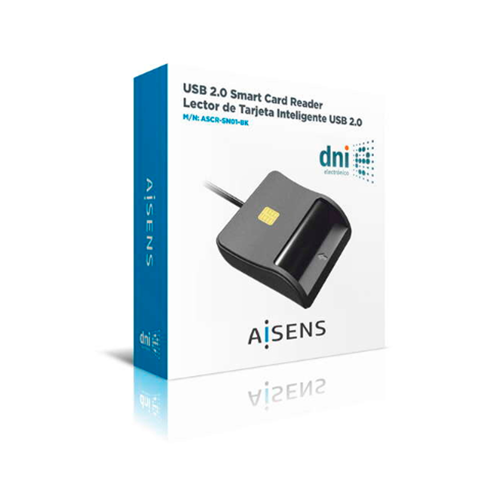 Leitor de Cartão de Cidadão Aisens USB 2.0 C/ Fio