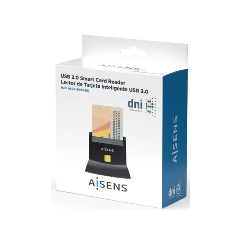 Leitor de Cartão de Cidadão Vertical USB 2.0 C/ Fio