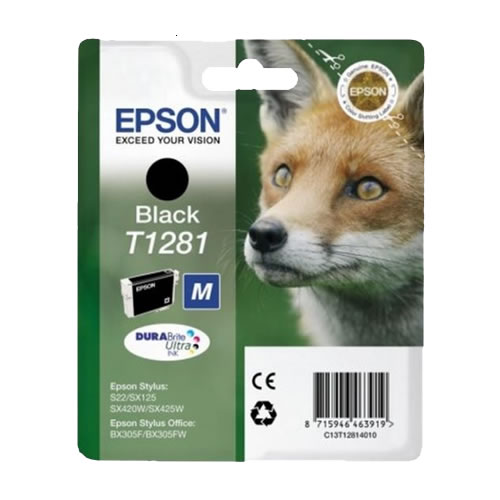Tinteiro Original Epson T1281 Preto