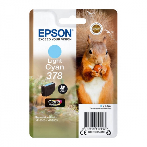 Tinteiro Original Epson 378 Ciano Claro