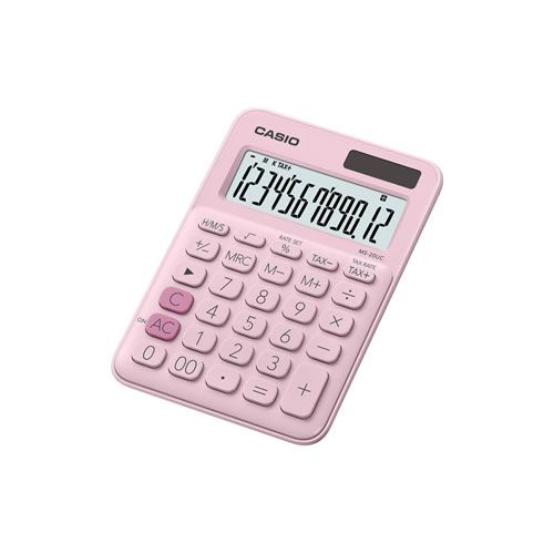 Calculadora de Secretária Casio MS-20UC Rosa