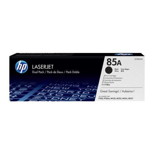 Toner Original HP CE285A Preto Pack 2
