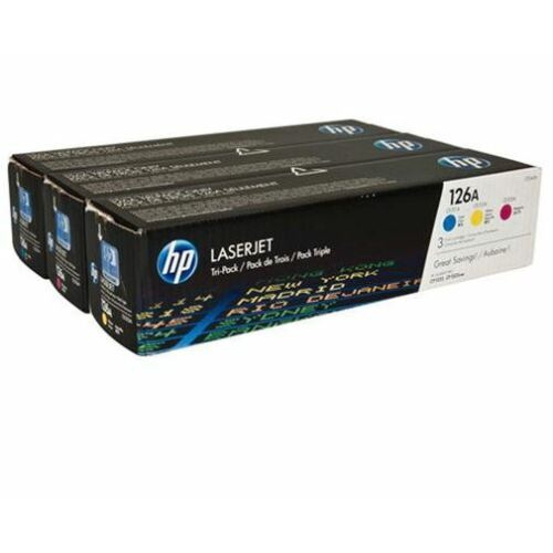 Pack Toners Original HP 126A (CF341A) Pack 3 cores