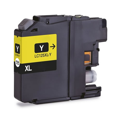 Tinteiro Compatível Brother LC125 Amarelo Versão 3