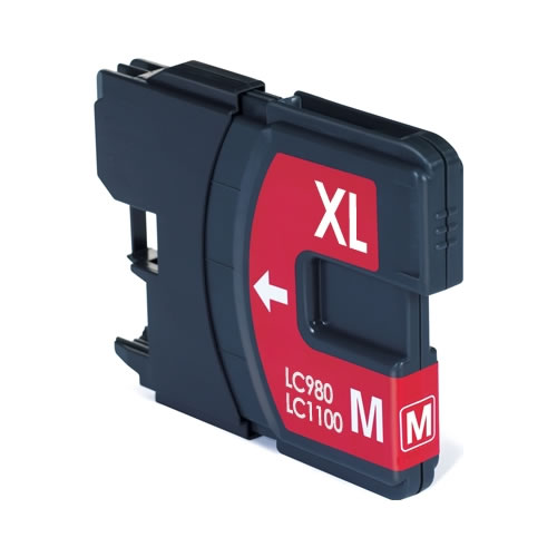 Tinteiro Comp. Brother LC980/LC985/LC1100 Magenta