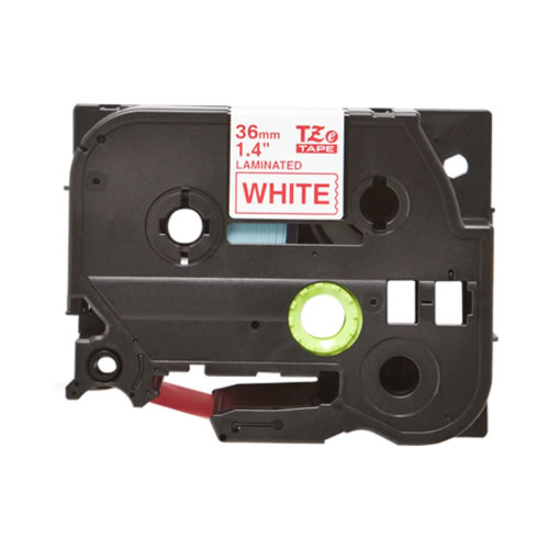 Fita Lam. Comp. Brother 36mmx8mts Branco/Vermelho