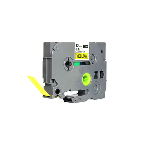 Fita Grav. Comp. Brother 12mmx8mts Amarelo/Preto