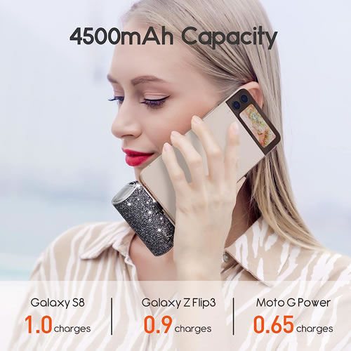 Powerbank iWALK 4500 mAh Tipo C - Diamantes Pretos