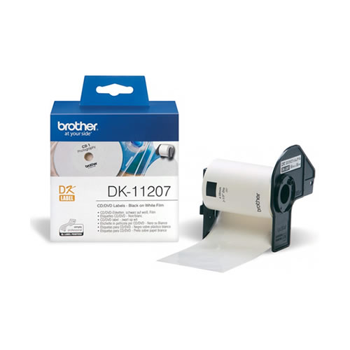 Etiquetas Brother para CD / DVD 58x58mm 100un