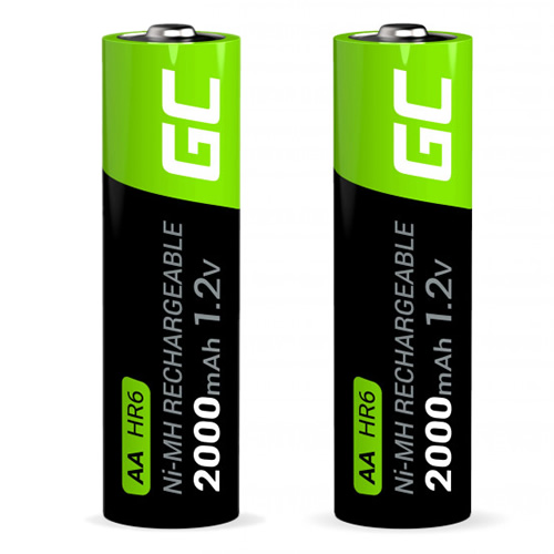 Pilhas Recarregáveis Green HR06 AA 1.2V 2un
