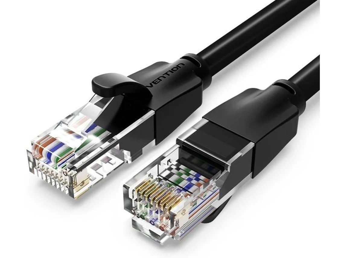 Cabo de Rede Vention Cat.6 RJ45 1m - Preto