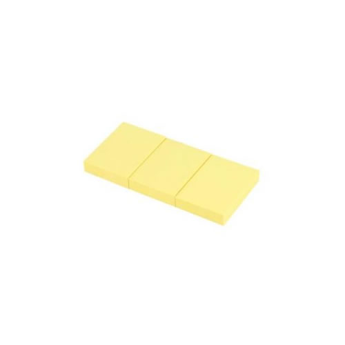 Bloco Adesivo Amarelo 38x51mm Pack 3