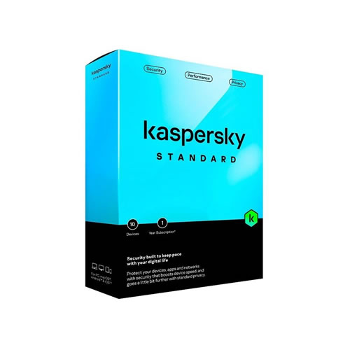 Antivírus Kaspersky Standard 10 Utilizadores 1 Ano