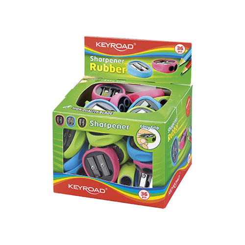 Afia Lápis de Plástico 2 Bocas Rubber - Pack 36un