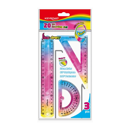 Conjunto de Desenho Flexível Rainbow 3 Peças