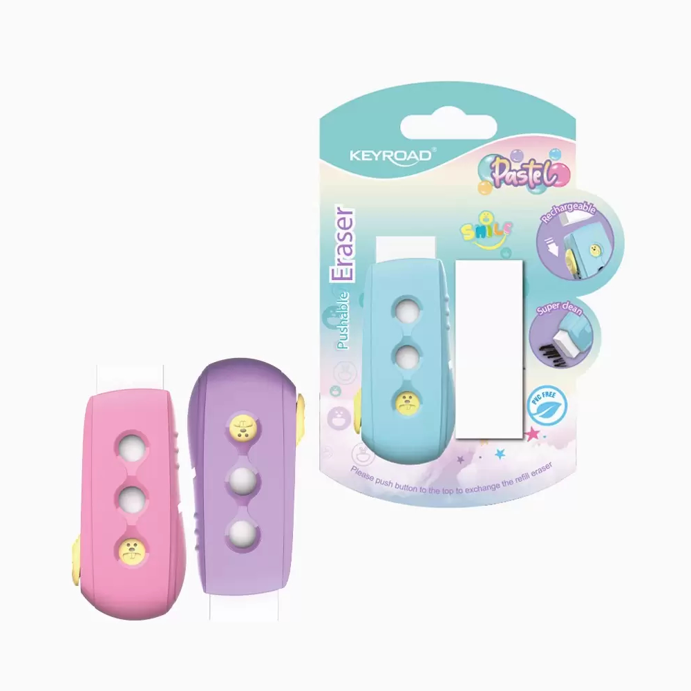 Borracha Keyroad Smile Pastel + Recarga