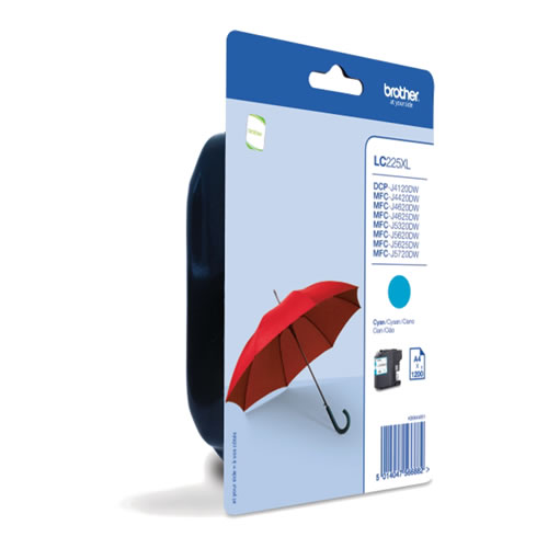 Tinteiro Original Brother LC225 XL Ciano