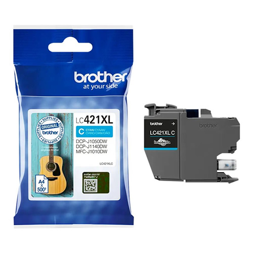 Tinteiro Original Brother LC421 XL Ciano