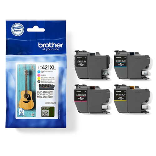 Tinteiro Original Brother LC421 XL Pack 4 cores