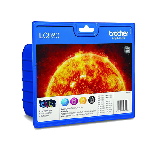 Tinteiro Original Brother LC980 Pack 4 Cores