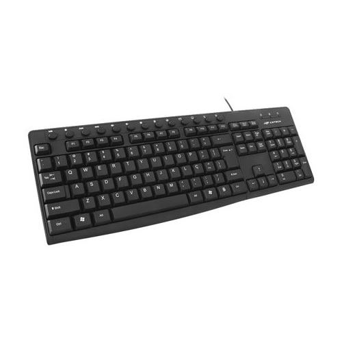 Teclado Basic Multimedia USB Preto