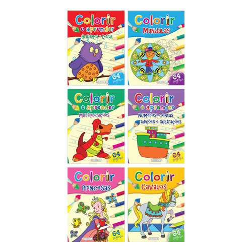 Livros Infantis - Colorir e Aprender