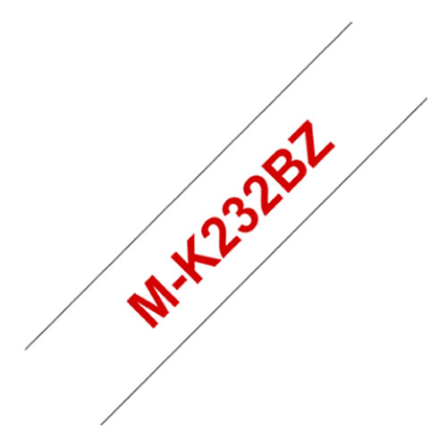 Fita Grav. Orig. Brother 12mmx8mts Branco/Verm. NL