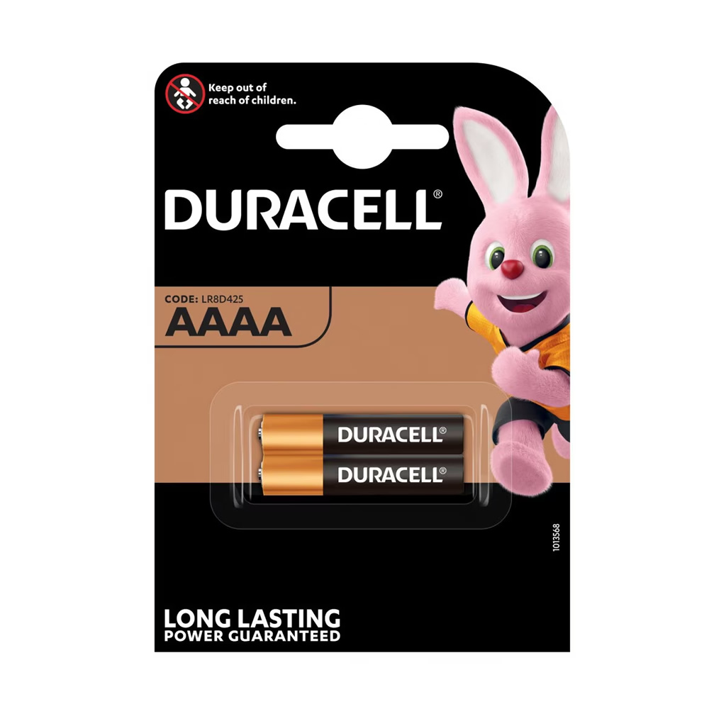 Pilhas Alcalinas Duracell AAAA 1.5V 2un