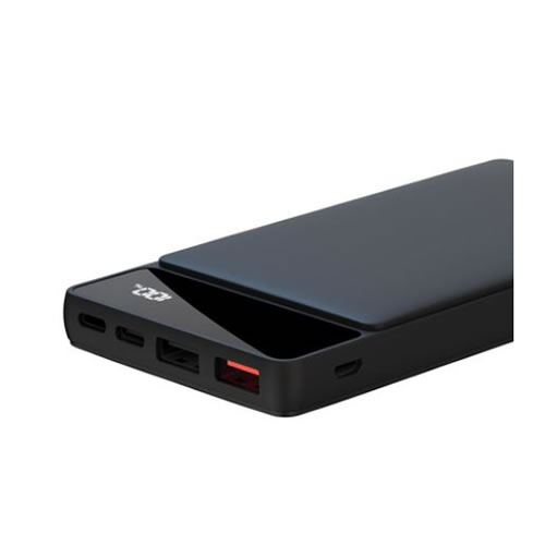 Powerbank 10000mAh Visor LCD - Preto