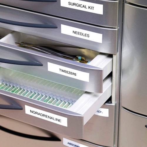 Fita Original Dymo Nylon D1 12mmx3.5m Preto/Branco