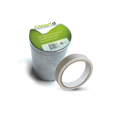 Fita Adesiva Dupla Face 12mmx10mts Pack 12