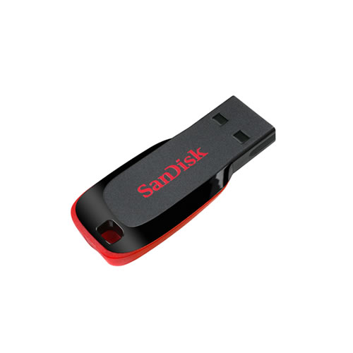 Pen Drive SanDisk Cruzer Blade 128Gb Preto/Verm.
