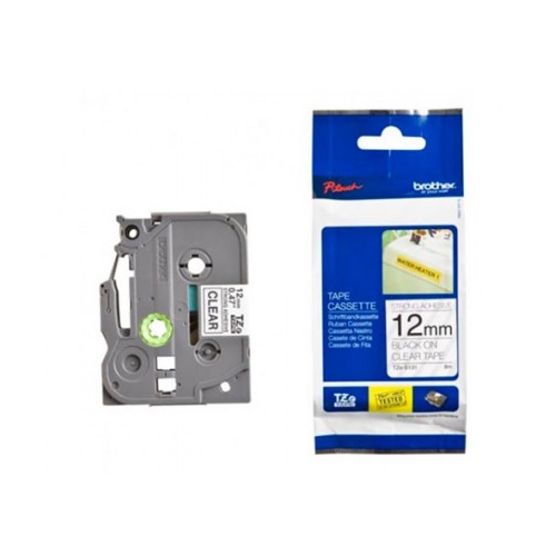 Fita Original Brother TZeS131 Preto/Transp. 12mm