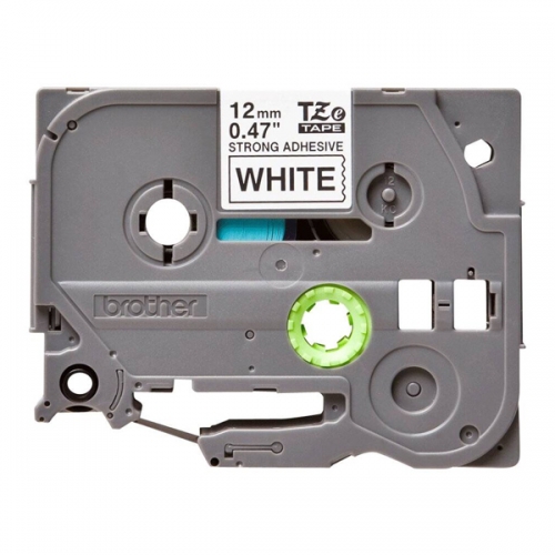 Fita Laminada SuperAdesiva Preto/Branco 12mm