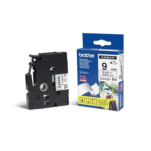 Fita Grav. Orig. Brother 6mmxmts Transp./Preto