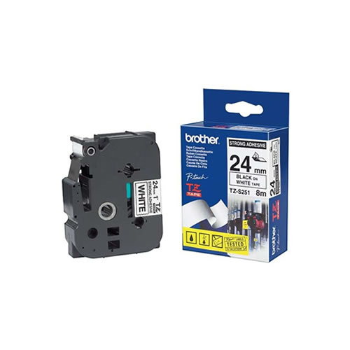 Fita Grav. Orig. Brother 9mmx8mts Transp./Preto