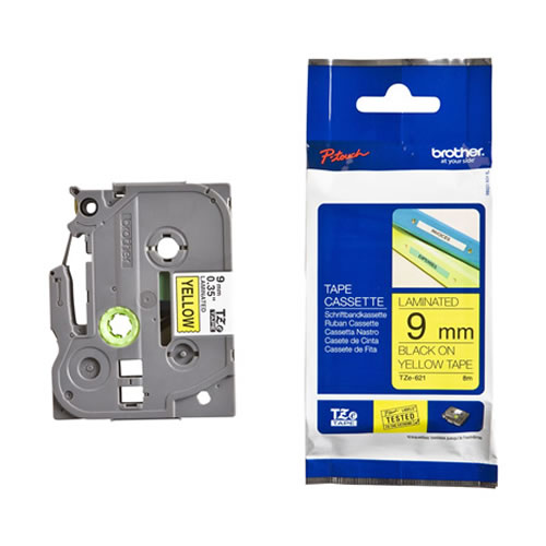 Fita Grav. Orig. Brother 18mmx8mts Amar./Preto