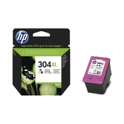 Cartucho de tinta Original HP 304 XL (N9K07A) Tricolor