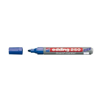 Marcador Grueso Edding 250 Azul Cx 10un