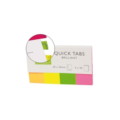 Bandas separadoras 20x50mm pack de 4 cores 