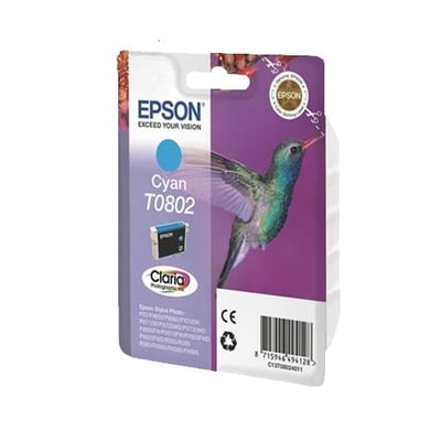 Cartucho de tinta Original Epson T0802 Cian