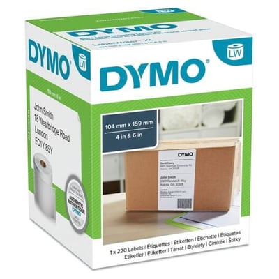 Etiquetas Dymo 104x159mm Rollo 220un.