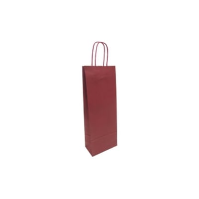 Saco para 1 Garrafa Kraft Bordeaux