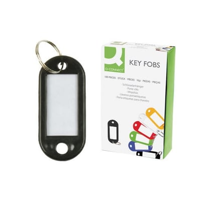 Porta Llaves Color Negro Pack 100un