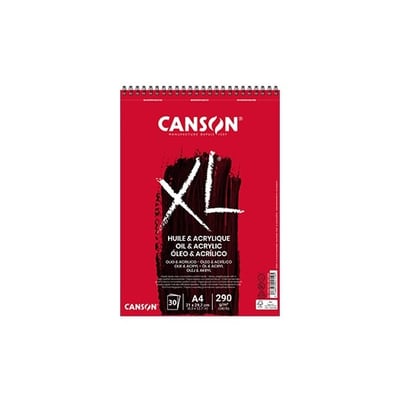 Bloc Espiralado Canson XL Óleo y Acrílico A4 290g