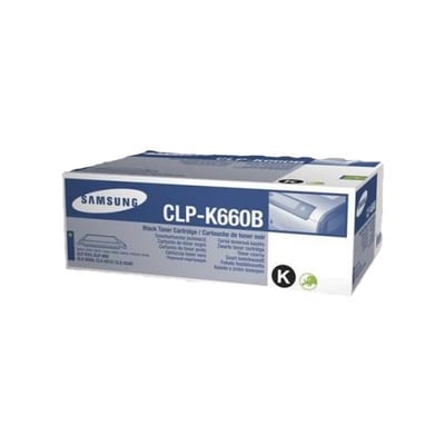 Toner Original Samsung CLP660B Preto Alta Cap.