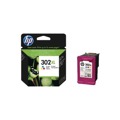 Tinteiro Original HP 302 XL (F6U67A) Tri-color