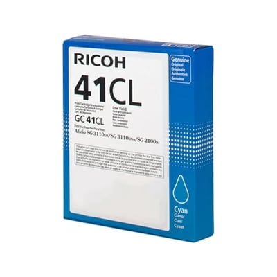 Tinteiro Original Ricoh Type GC-41 Ciano Alta Cap.